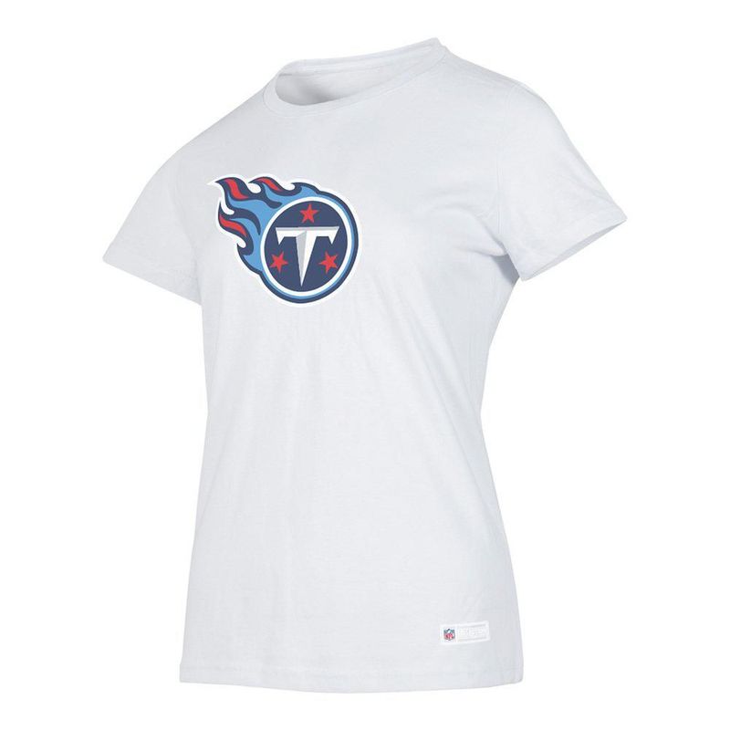 Playera Aficionado NFL Tennessee Titans Manga Corta Blanco Mujer