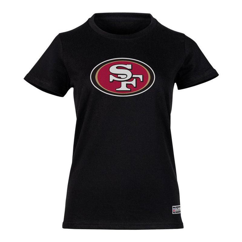 Playera Aficionado NFL San Francisco 49ers Manga Corta Negro Mujer