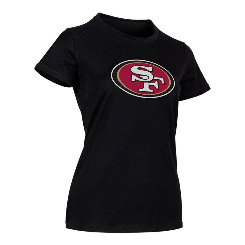 Playera Aficionado NFL San Francisco 49ers Manga Corta Negro Mujer