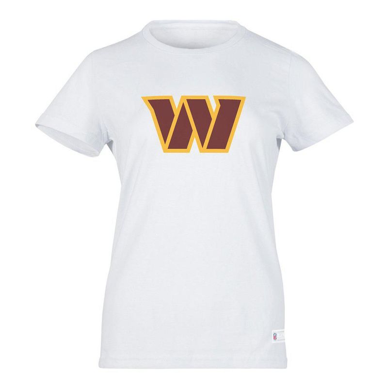 Playera Aficionado NFL Washington Commanders Manga Corta Blanco Mujer