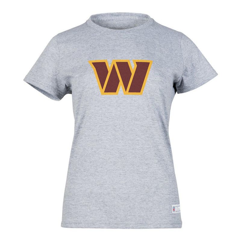 Playera Aficionado NFL Washington Commanders Manga Corta Gris Mujer