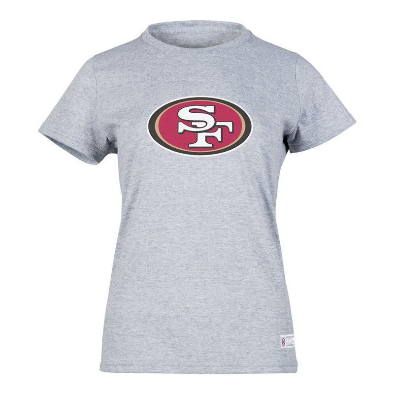 Playera Aficionado NFL San Francisco 49ers Manga Corta Gris Mujer