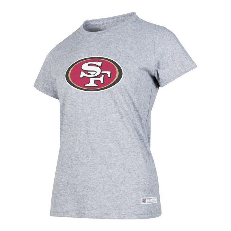 Playera Aficionado NFL San Francisco 49ers Manga Corta Gris Mujer