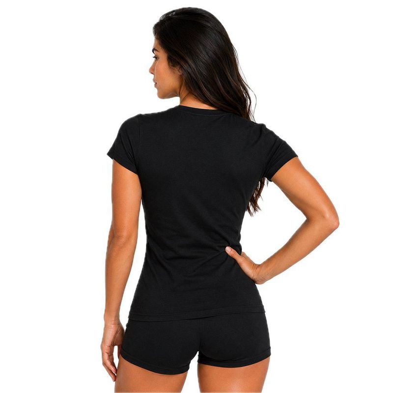 Playera Aficionado NFL Pittsburgh Steelers Manga Corta Negro Mujer