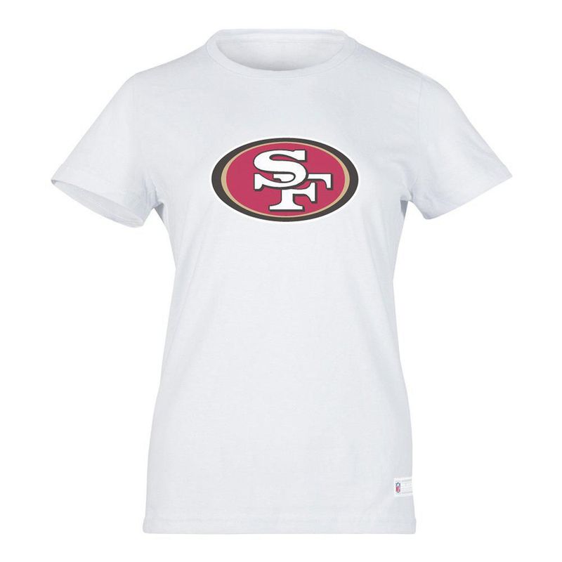 Playera Aficionado NFL San Francisco 49ers Manga Corta Blanco Mujer