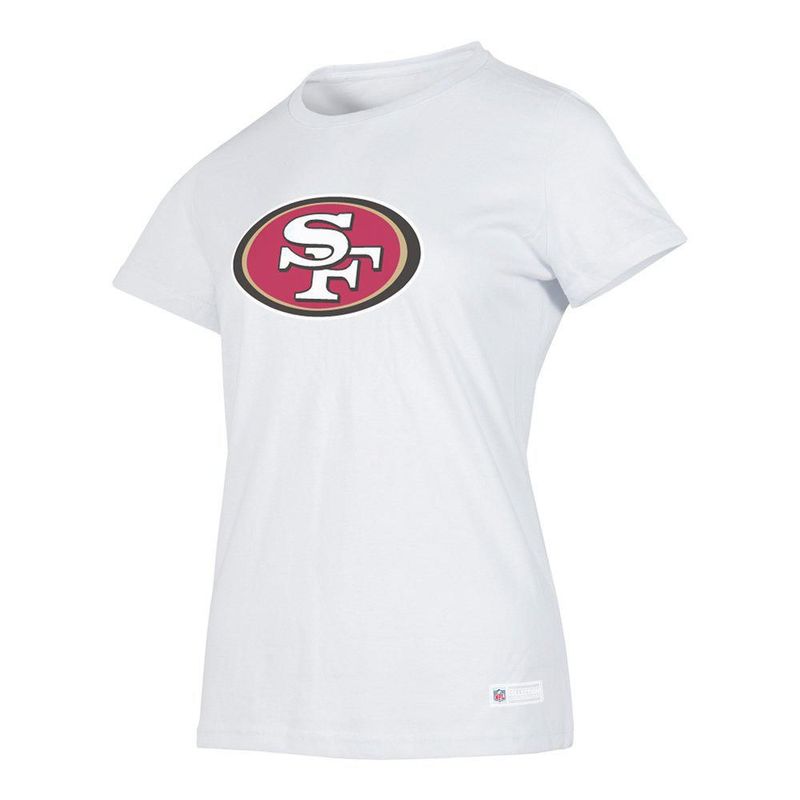Playera Aficionado NFL San Francisco 49ers Manga Corta Blanco Mujer