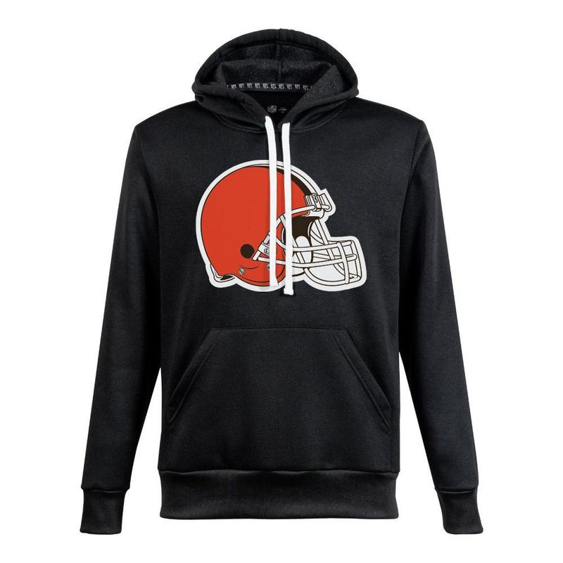 Sudadera Hoodie NFL Cleveland Browns Manga Larga Negro Hombre