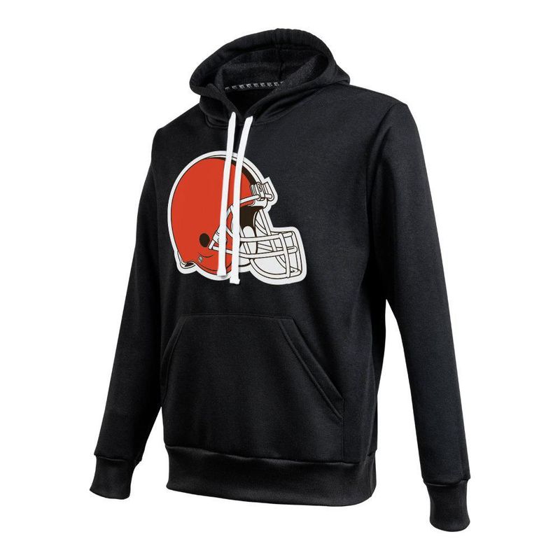 Sudadera Hoodie NFL Cleveland Browns Manga Larga Negro Hombre