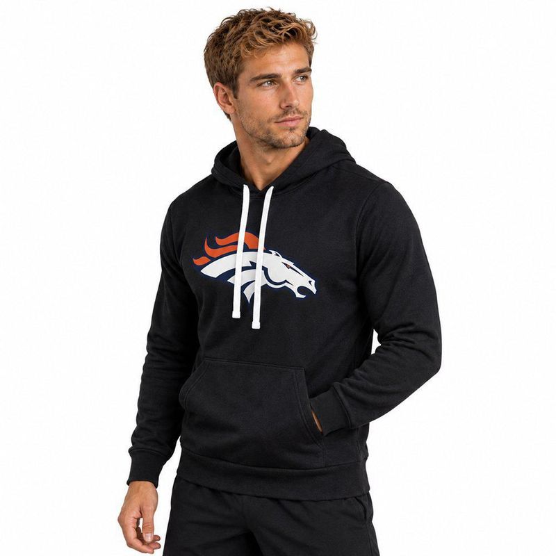 Sudadera Hoodie NFL Denver Broncos Manga Larga Negro Hombre