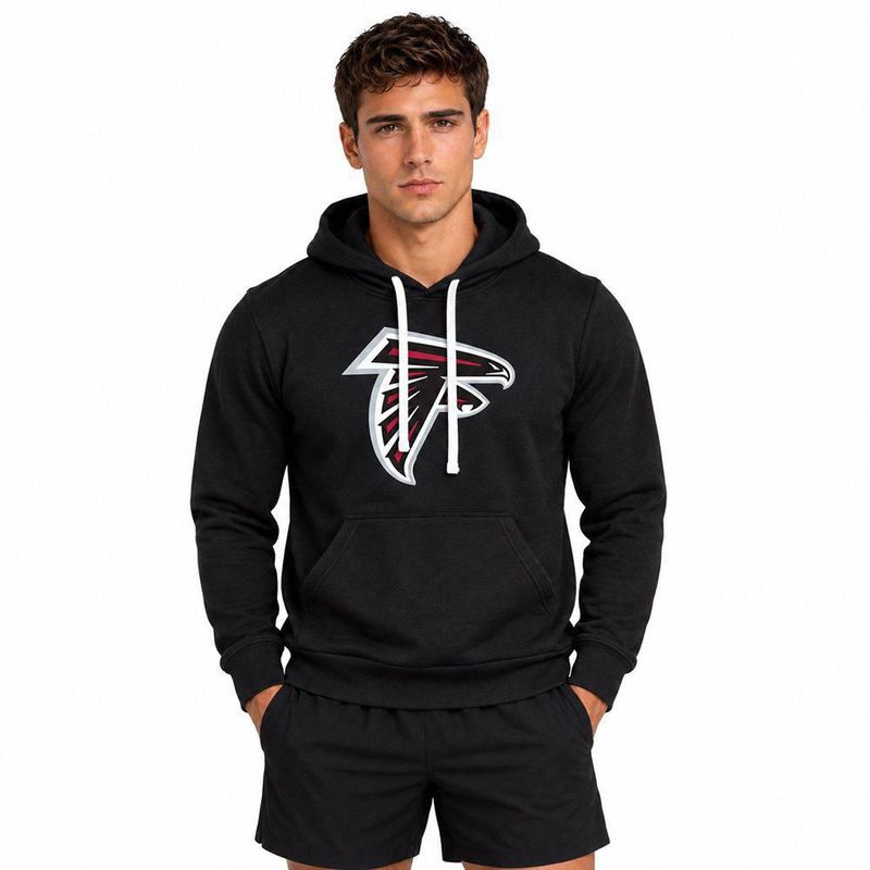 Sudadera Hoodie NFL Atlanta Falcons Manga Larga Negro Hombre