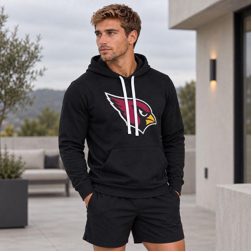 Sudadera Hoodie NFL Arizona Cardinals Manga Larga Negro Hombre