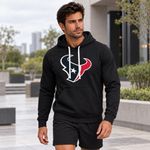Sudadera Hoodie NFL Houston Texans Manga Larga Negro Hombre