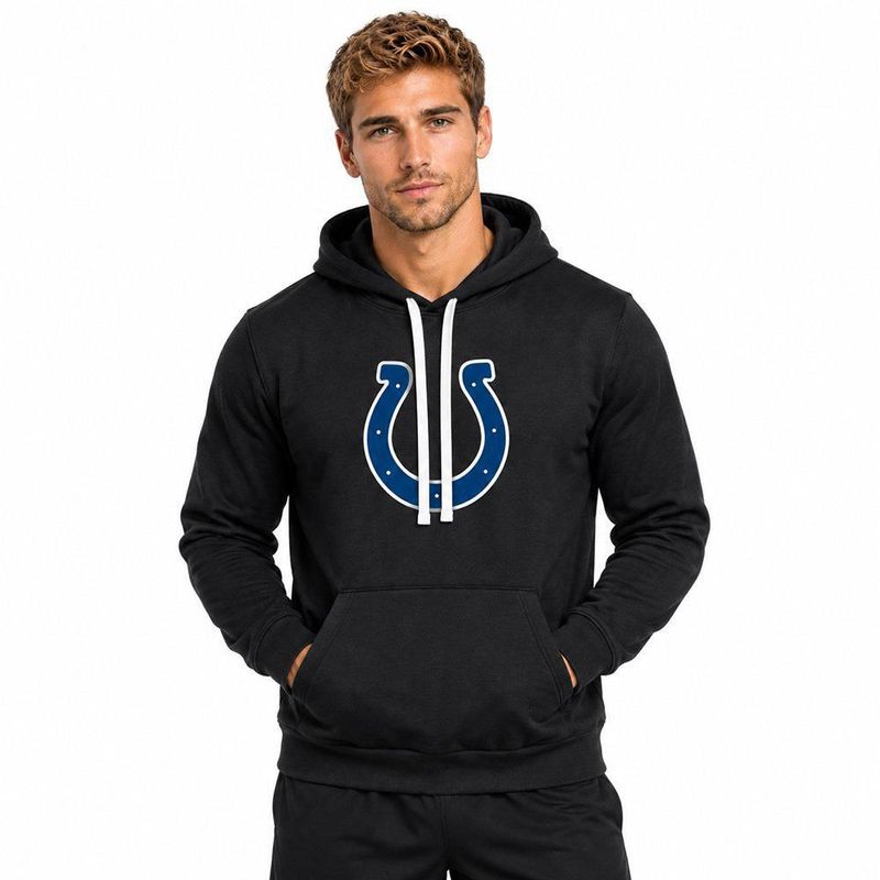 Sudadera Hoodie NFL Indianapolis Colts Manga Larga Negro Hombre