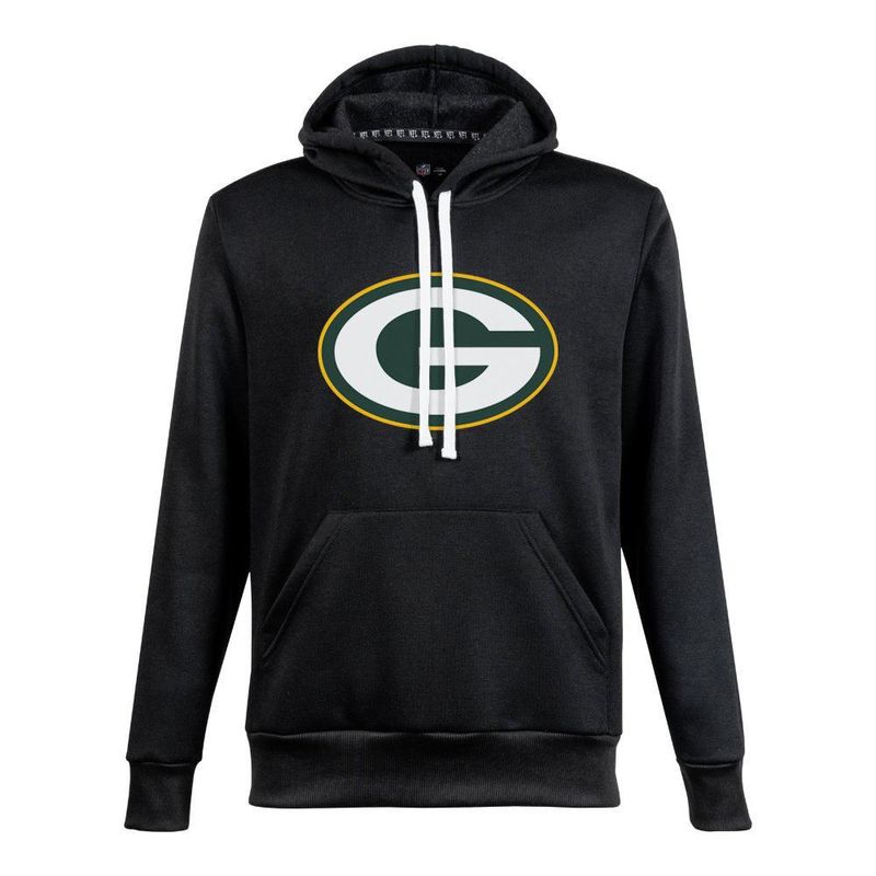 Sudadera Hoodie NFL Green Bay Packers Manga Larga Negro Hombre
