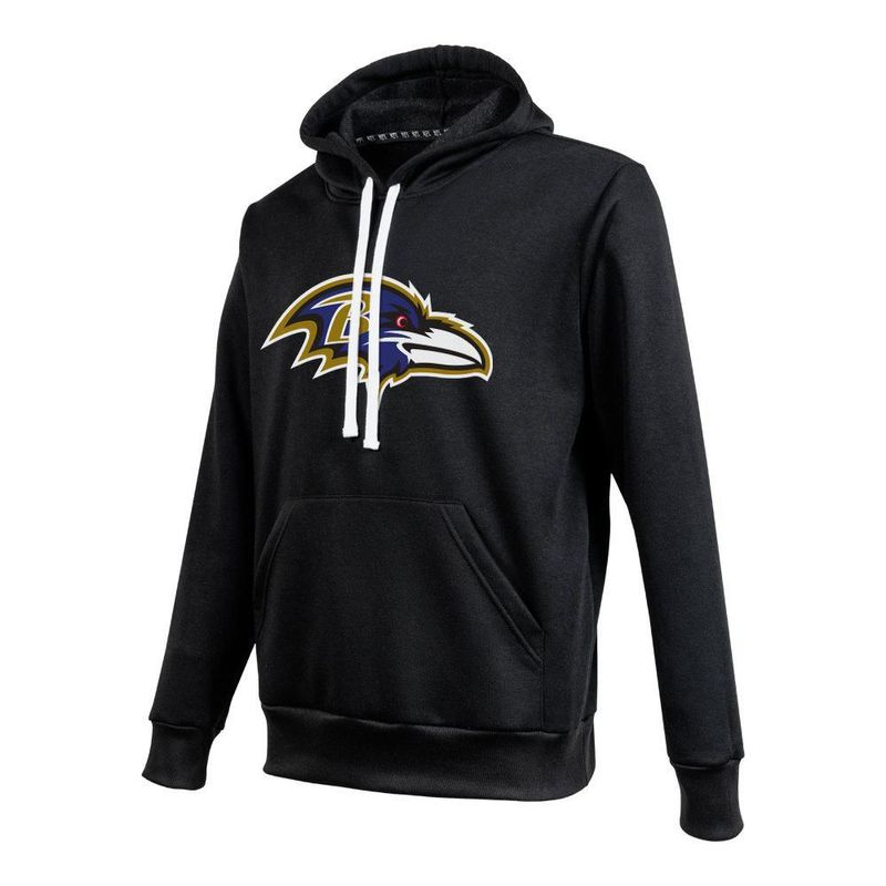 Sudadera Hoodie NFL Baltimore Ravens Manga Larga Negro Hombre