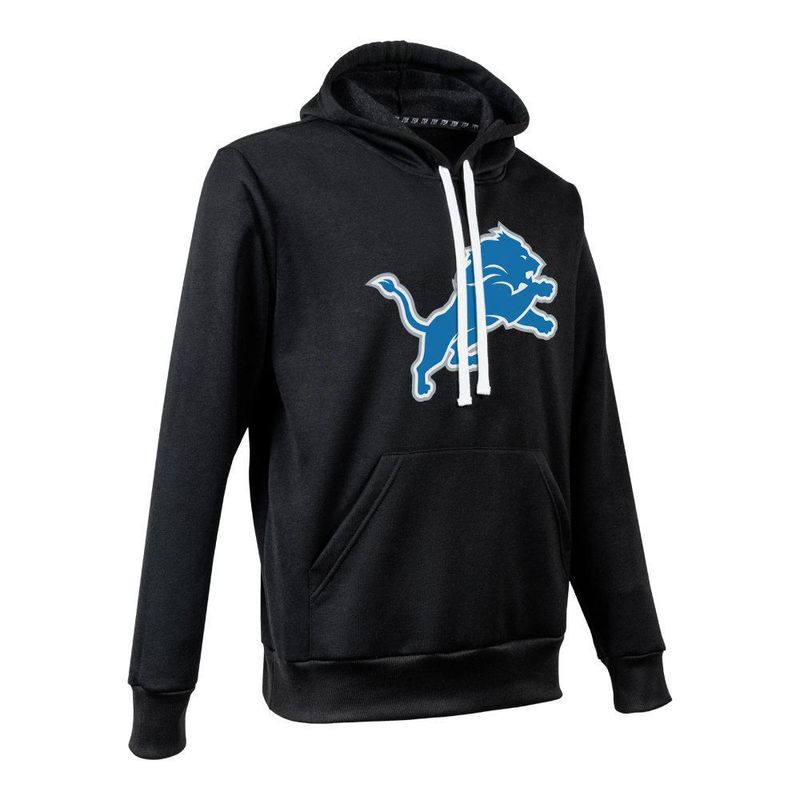 Sudadera Hoodie NFL Detroit Lions Manga Larga Negro Hombre