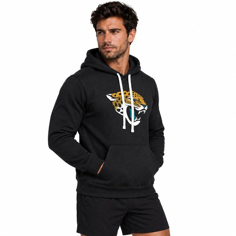 Sudadera Hoodie NFL Jacksonville Jaguars Manga Larga Negro Hombre