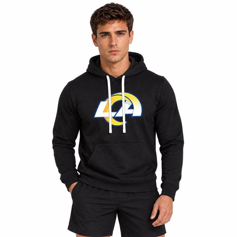 Sudadera Hoodie NFL Los Angeles Rams Manga Larga Negro Hombre
