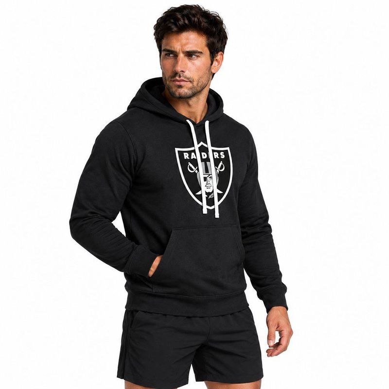 Sudadera Hoodie NFL Las Vegas Raiders Manga Larga Negro Hombre
