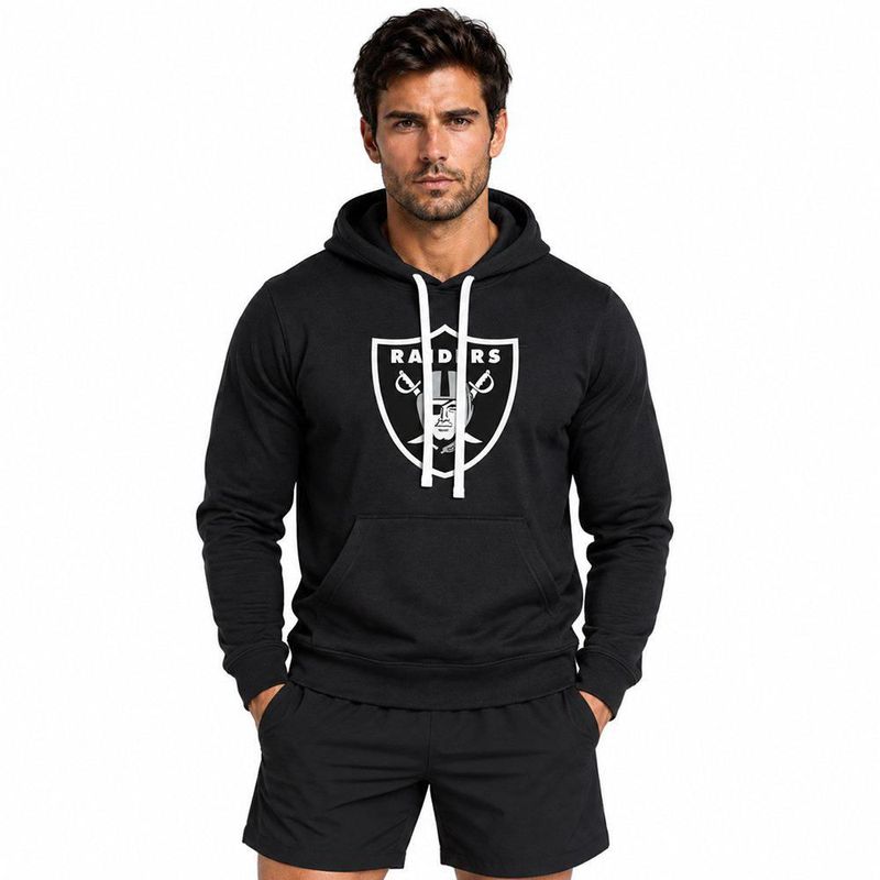 Sudadera Hoodie NFL Las Vegas Raiders Manga Larga Negro Hombre