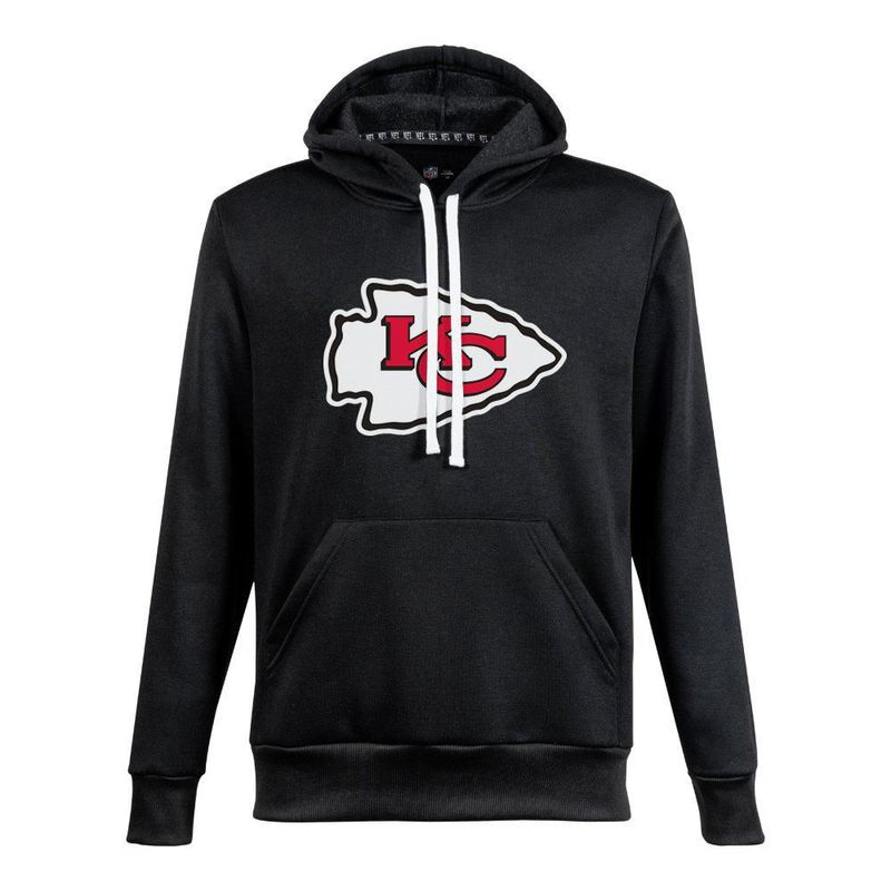 Sudadera Hoodie NFL Kansas City Chiefs Manga Larga Negro Hombre