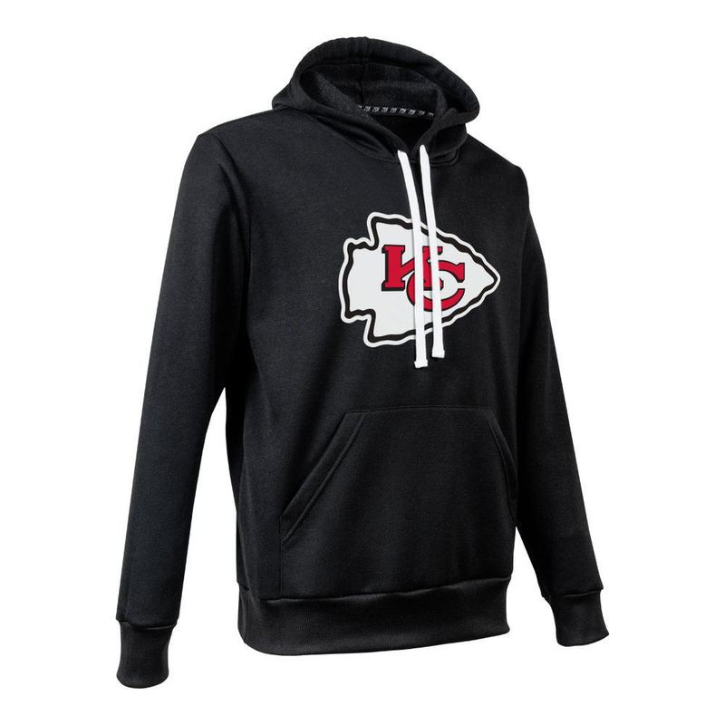 Sudadera Hoodie NFL Kansas City Chiefs Manga Larga Negro Hombre