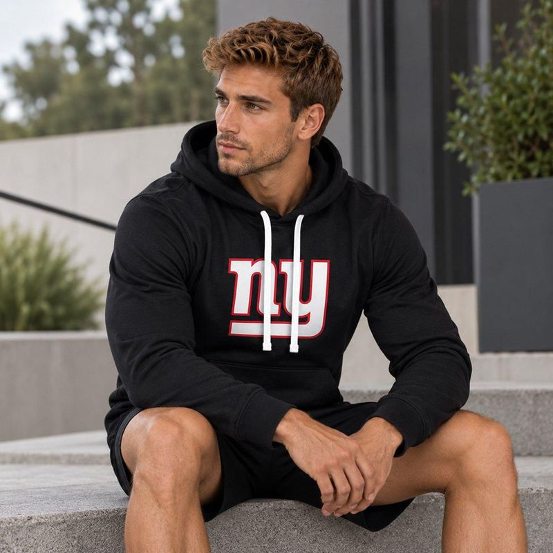 Sudadera Hoodie NFL New York Giants Manga Larga Negro Hombre