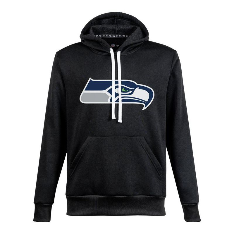 Sudadera Hoodie NFL Seattle Seahawks Manga Larga Negro Hombre