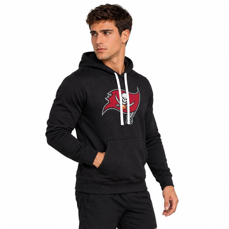 Sudadera Hoodie NFL Tampa Bay Buccaneers Manga Larga Negro Hombre