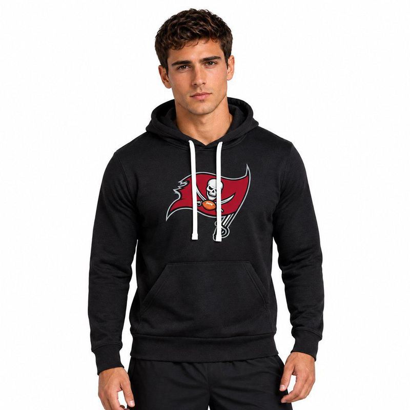 Sudadera Hoodie NFL Tampa Bay Buccaneers Manga Larga Negro Hombre