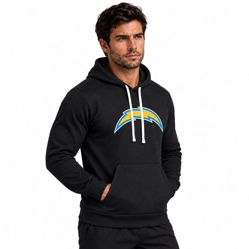 Sudadera Hoodie NFL Los Angeles Chargers Manga Larga Negro Hombre