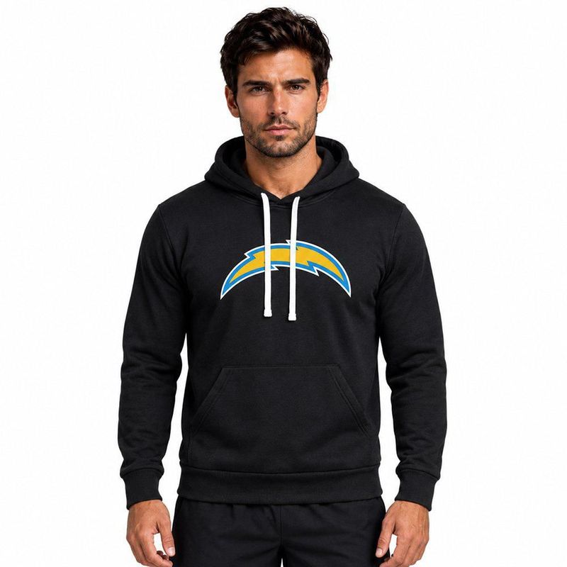 Sudadera Hoodie NFL Los Angeles Chargers Manga Larga Negro Hombre