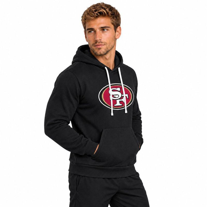 Sudadera Hoodie NFL San Francisco 49ers Manga Larga Negro Hombre