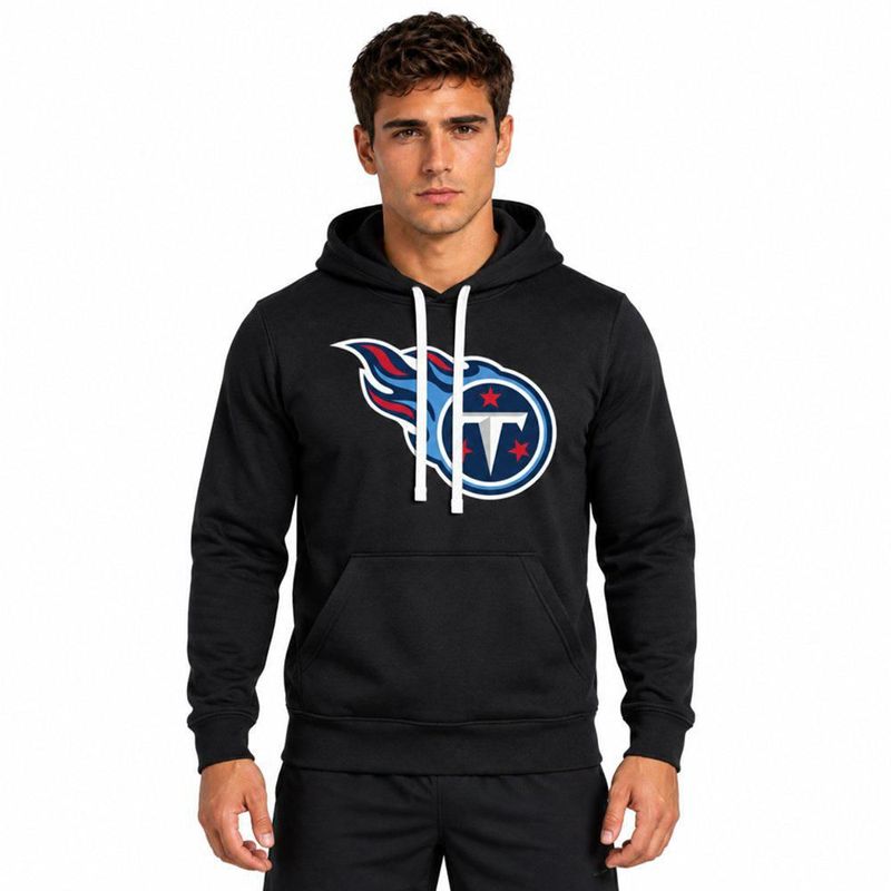 Sudadera Hoodie NFL Tennessee Titans Manga Larga Negro Hombre