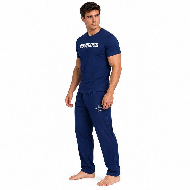 Conjunto Pijama NFL Cowboys Playera y Pantalón Azul Marino Hombre