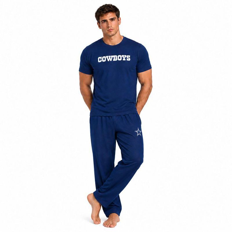 Conjunto Pijama NFL Cowboys Playera y Pantalón Azul Marino Hombre