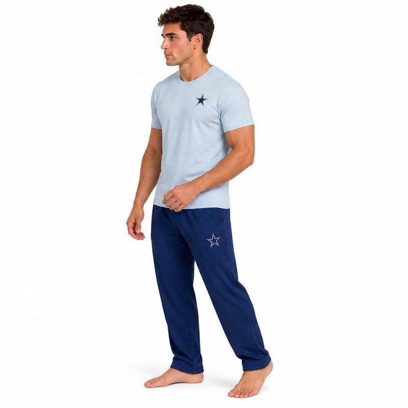 Conjunto Pijama NFL Dallas Cowboys Playera y Pantalón Gris Hombre