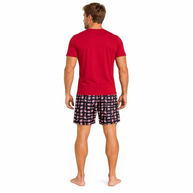 Conjunto Pijama NFL San Francisco 49ers Playera y Short Rojo Hombre