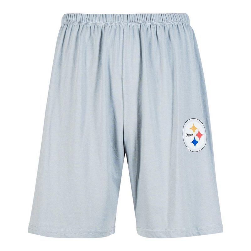 Conjunto Pijama NFL Pittsburgh Steelers Playera y Short Blanco Hombre