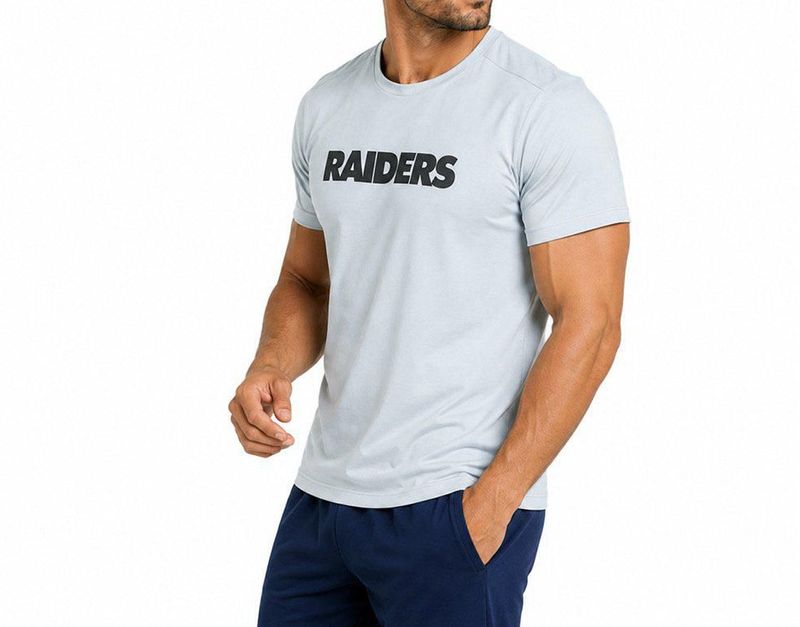 Conjunto Pijama NFL Las Vegas Raiders Playera y Pantalón Gris Hombre