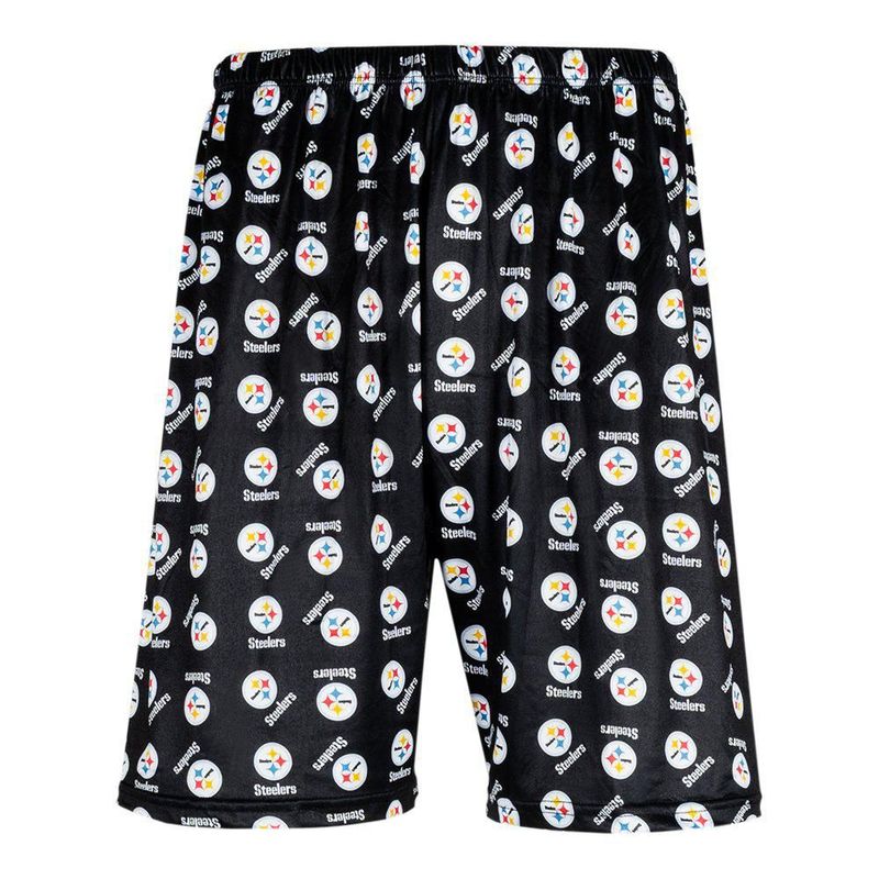 Conjunto Pijama NFL Pittsburgh Steelers Playera y Short Blanco Hombre