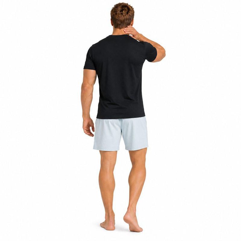 Conjunto Pijama NFL Pittsburgh Steelers Playera y Short Negro Hombre