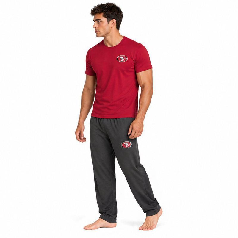 Conjunto Pijama NFL San Francisco 49ers Playera y Pantalón Rojo Hombre
