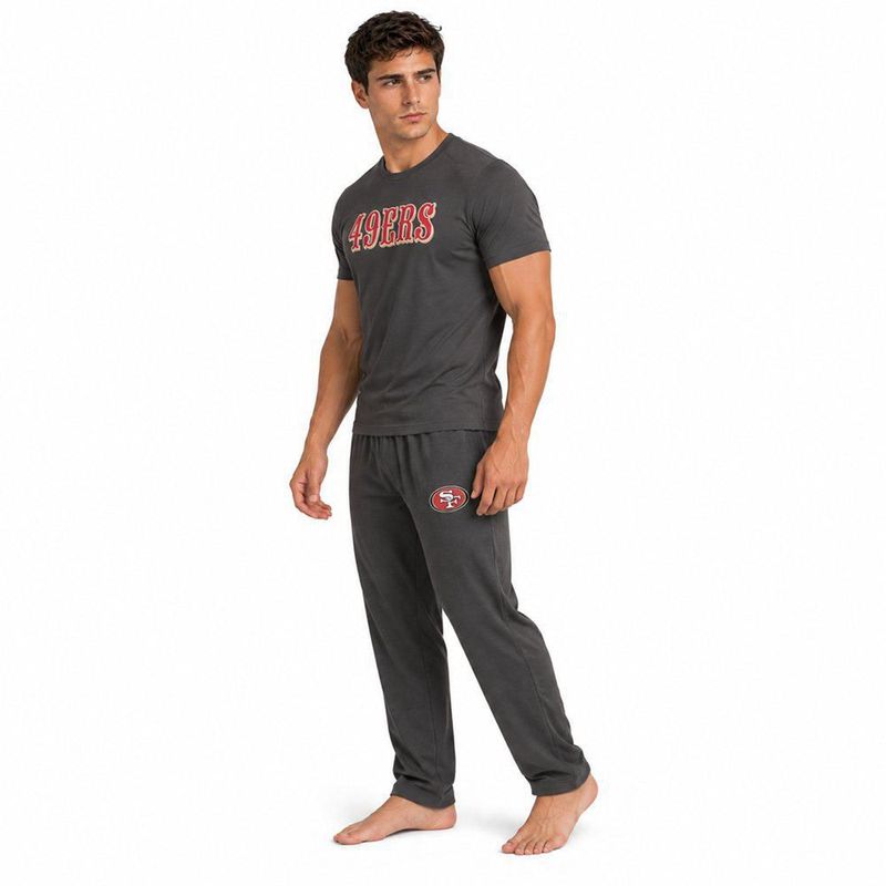 Conjunto Pijama NFL San Francisco 49ers Playera y Pantalón Gris Hombre