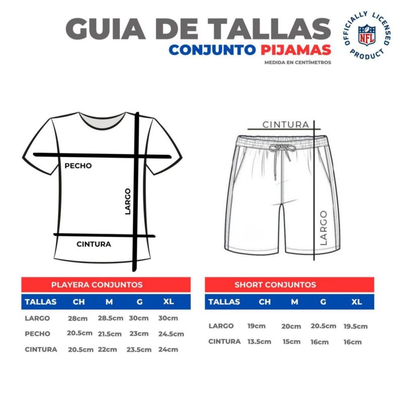 Conjunto Pijama NFL San Francisco 49ers Playera y Short Gris Hombre