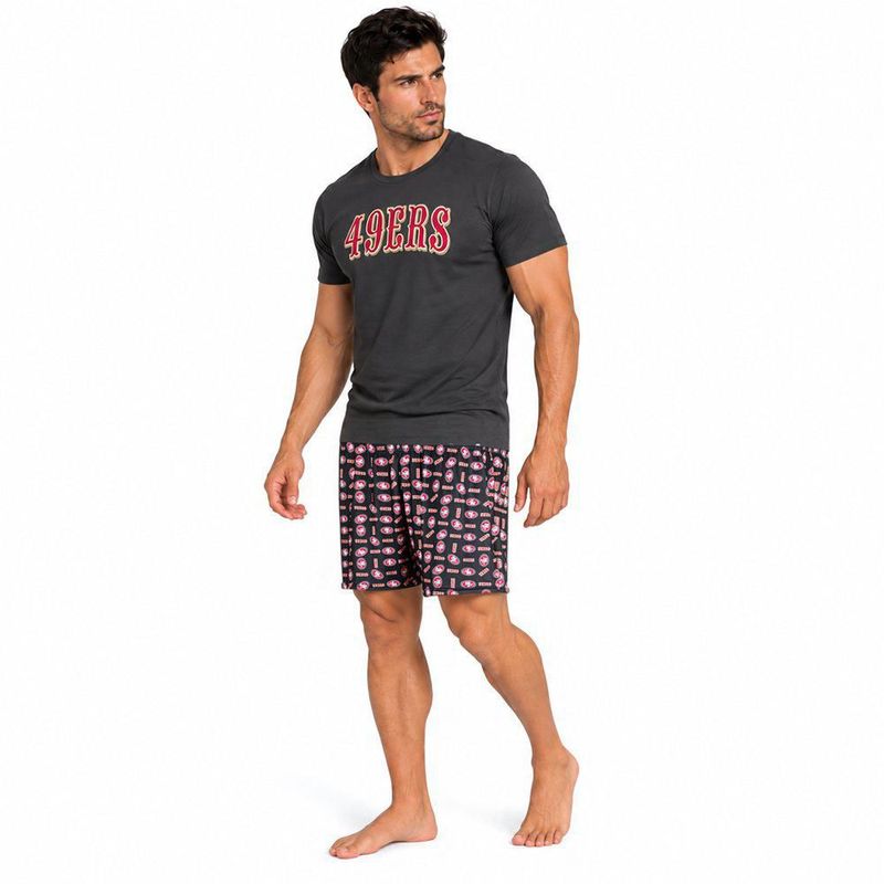 Conjunto Pijama NFL San Francisco 49ers Playera y Short Gris Hombre