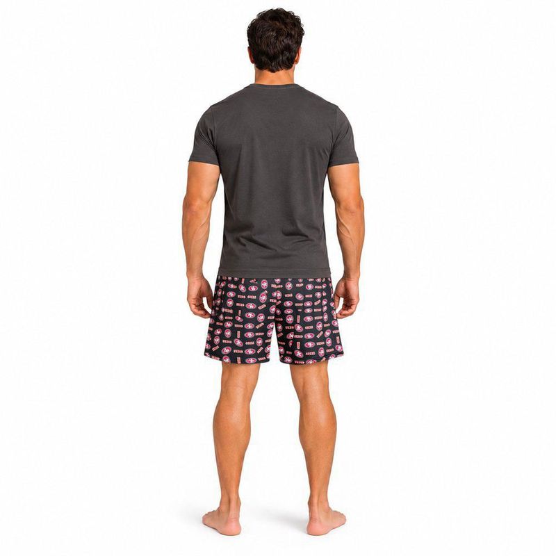 Conjunto Pijama NFL San Francisco 49ers Playera y Short Gris Hombre