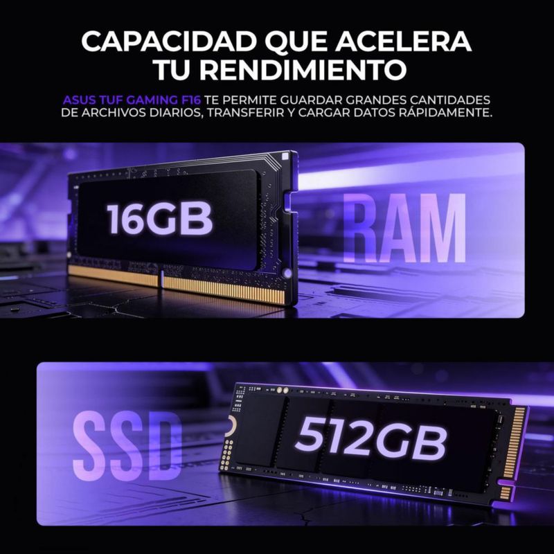 Laptop gamer asus tuf f16 rtx 3050 core 5 16gb 512gb control