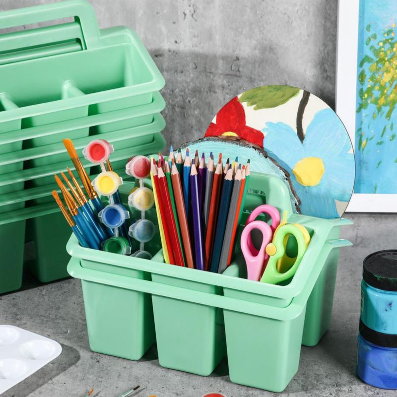 Cajones WILLBOND 23 × 16 cm Verde – Pack de 12 Apilables