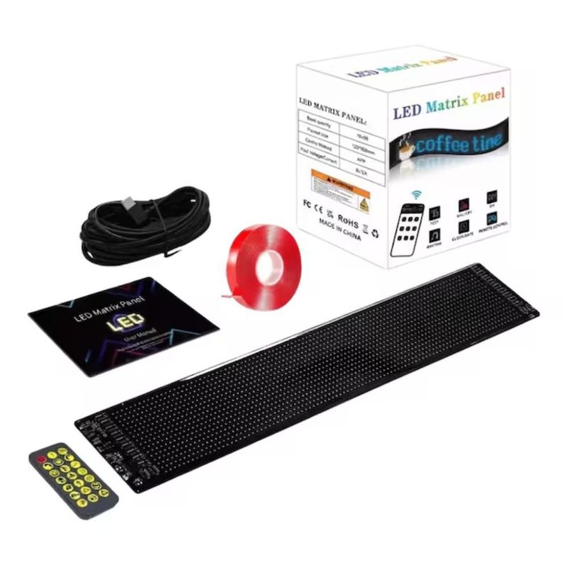 Pantalla LED Flexible IQ Tech para Auto con App y Control Remoto